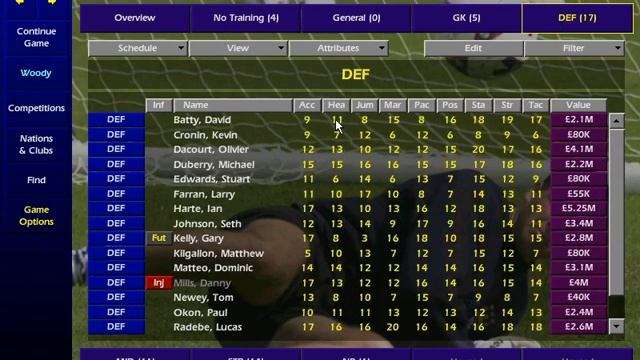 Championship Manager 01/02: Training And Tactics Tutorial