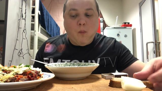 КУРИНЫЙ СУП МУКБАНГ MUKBANG