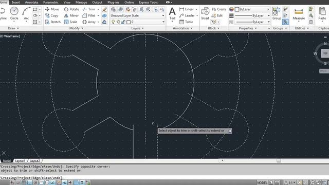 2D Autocad Practice Drawing - Example 12 смотреть онлайн