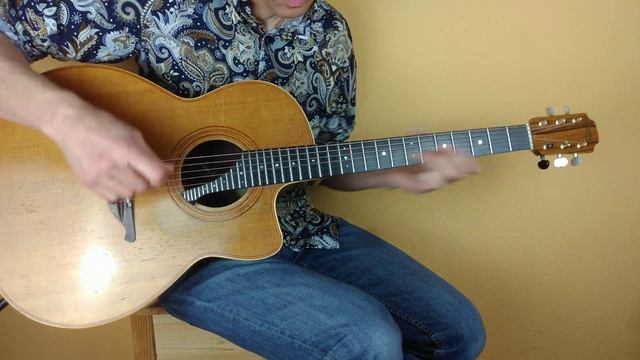 Mixolydian modes on a old customized Lowden acoustic guitar with Maton AP5 Pro pickup смотреть онлайн