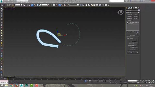 3DS MAX Модификаторы PathDeform Деформация по пути смотреть онлайн