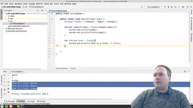 For loop, while loop and do while loop in Java смотреть онлайн