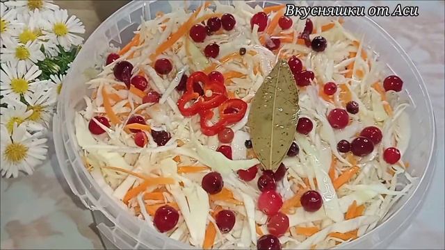 Капуста маринованная с клюквой? и морковью??? смотреть онлайн