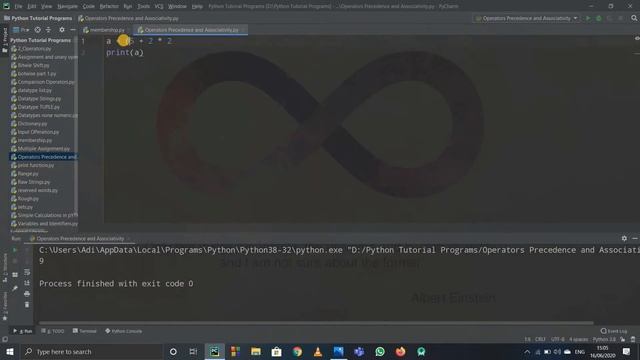23-PYTHON TUTORIALS(CODE-DECODE) | OPERATORS PRECEDENCE AND ASSOCIATIVITY IN PYTHON смотреть онлайн
