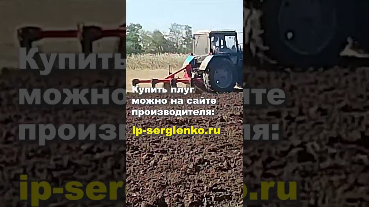МТЗ 1221 пашет с плугом ПС 3+1. Ширина захвата 2 МЕТРА!!! #shorts #трактор #плуг #мтз #пахота смотреть онлайн