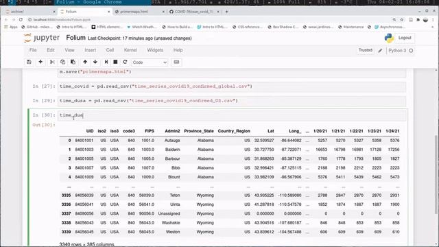 TUTORIAL: Mapa web con Python Folium (Leaflet), GeoJson, Pandas y GeoPandas смотреть онлайн