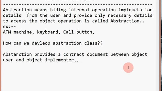 Abstraction in java with real time example смотреть онлайн