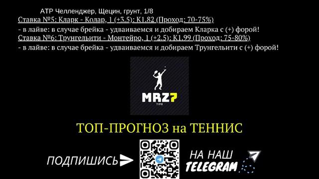 ТОП-ПРОГНОЗ на ТЕННИС: 16.09.21