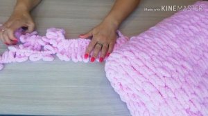 Плюшевый плед для новорожденного за один вечер