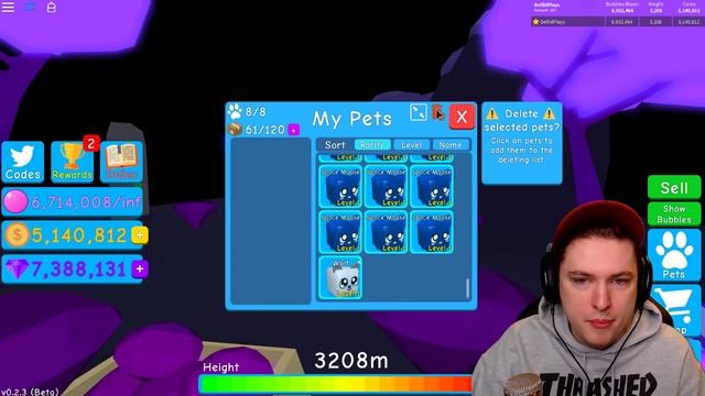 5 SECRET VOID EGGS UPDATE CODES IN BUBBLE GUM SIMULATOR! (Roblox) смотреть онлайн