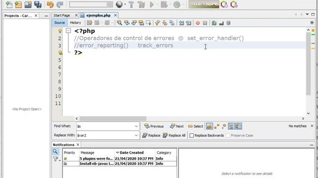 Operadores de control de errores en PHP 7 смотреть онлайн