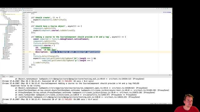 MEAN STACK with Angular4 part 17 - Adding course information to Course Component смотреть онлайн