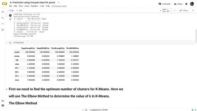 Prediction using Unsupervised ML смотреть онлайн
