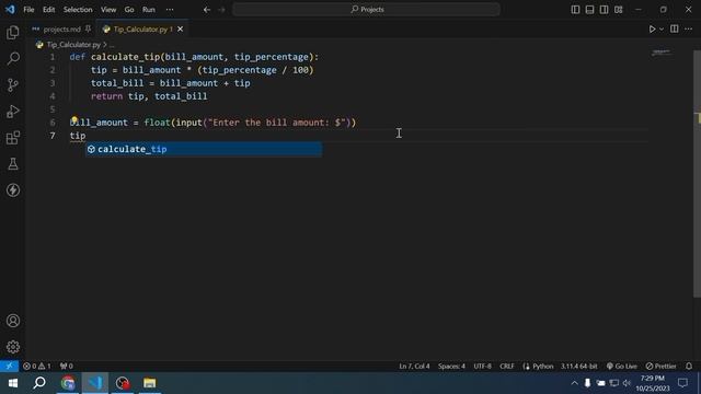 Tip Calculator Program in Python | Complete Beginner Tutorial | 2023 смотреть онлайн