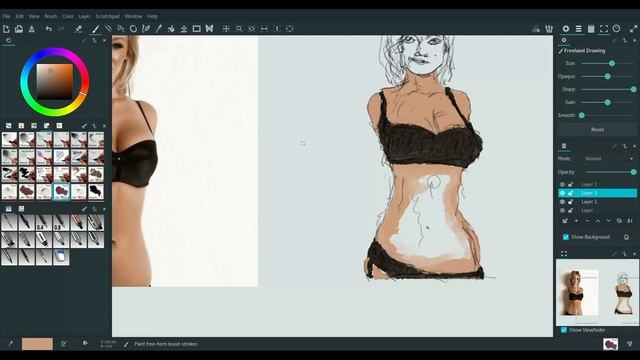 Dessin avec MyPaint смотреть онлайн