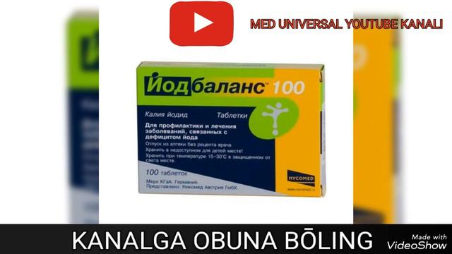 YODBALANS TABLETKASI HAQIDA MA'LUMOT. ЙОДБАЛАНС ТАБЛЕТКАСИ ХАҚИДА МАЬЛУМОТ. #ЙОДБАЛАНС #YODBALANS