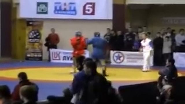 Combat Sambo, Russia Championship 2009: Semifinal 100kg, Filimonov(blue) - Sidelnikov (red)