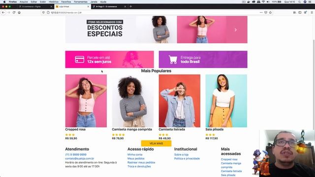 23 - Criar site do Zero com Html 5, Css 3 e Bootstrap - Adicionando css nos produtos 2 смотреть онлайн