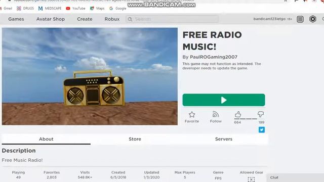 CÁCH LẤY FREE RADIO MUSIC (ROBLOX) смотреть онлайн