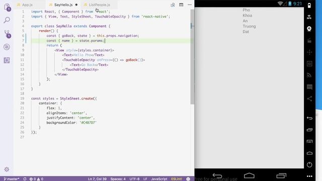 StackNavigation with params смотреть онлайн