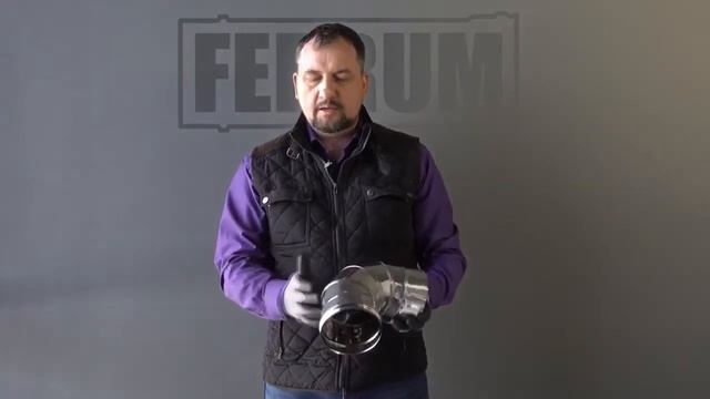 Колено 90" и 45" для одностенного дымохода Ferrum смотреть онлайн