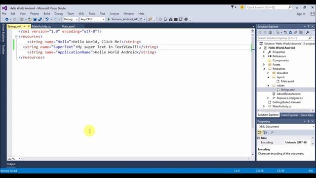 Xamarin Android HELLO WORLD смотреть онлайн