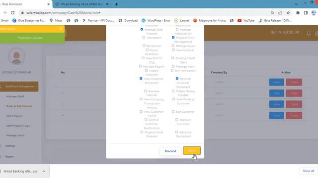 Wired Banking Lite | Staff managment | Role | Import account| Payroll Setup | vault смотреть онлайн