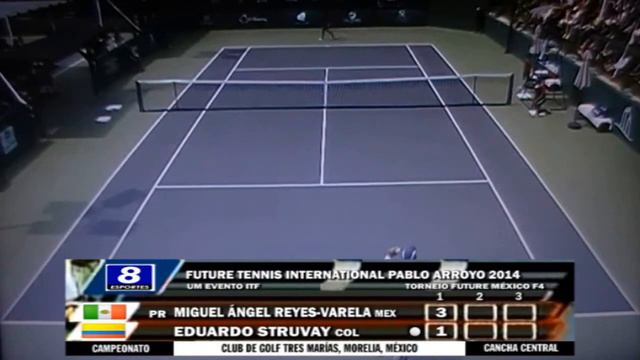 Miguel Angel Reyes Varela v Eduardo Struvay - Morelia 2014 - Final (Set 1) смотреть онлайн