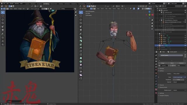 Создание персонажа для AR в Blender на основе готового арта (speed modeling) смотреть онлайн