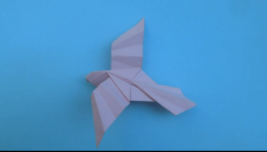 Как сделать голубя из бумаги. Оригами голубь.mp4 смотреть онлайн