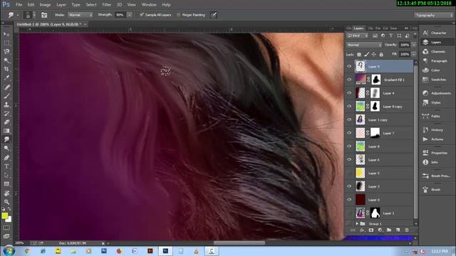 PHOTOSHOP SMUDGE PAINTING | DIGITAL PAINTING | OIL PAINT EFFECT смотреть онлайн