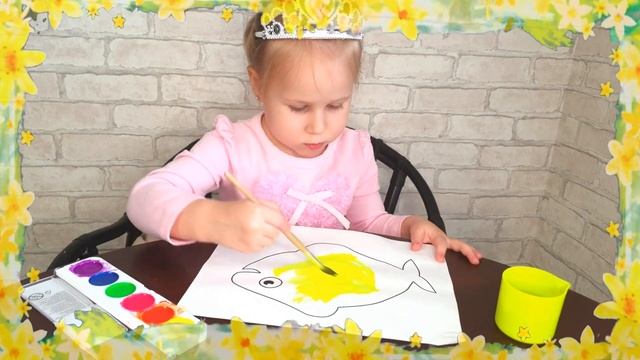 Изучаем цвета вместе с Дашей!!! Учим названия цветов на английском языке. смотреть онлайн
