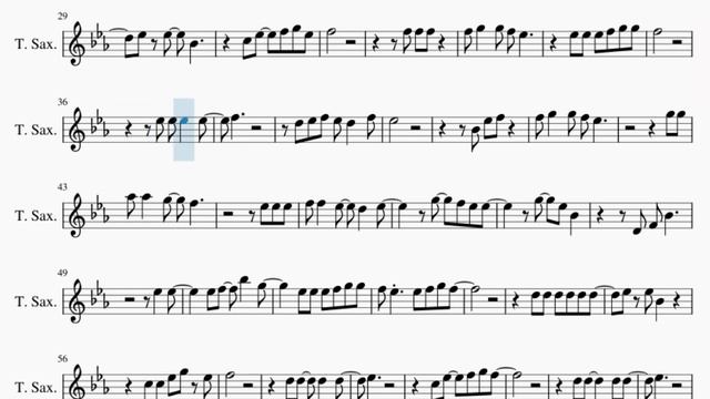 Tenor Sax Sheet Music: How to play Sacrifice by Elton John смотреть онлайн