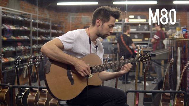 ЛУЧШИЙ ЗВУКОСНИМАТЕЛЬ ДЛЯ АКУСТИЧЕСКОЙ ГИТАРЫ. Seymour Duncan Mag Mic VS L.R. Baggs M80 | MuzClass смотреть онлайн