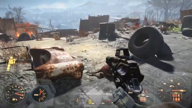 Fallout 4 Novo comeco primeira arma lendária que forte 101 de dano смотреть онлайн
