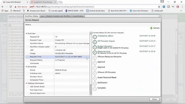 Demo of Pure Storage UCS Director Adapter for Automating deployment of VM смотреть онлайн