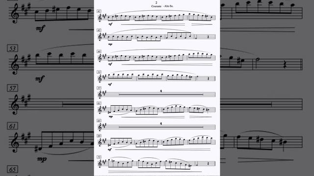 Alto Saxophone and Piano - "Courante" смотреть онлайн