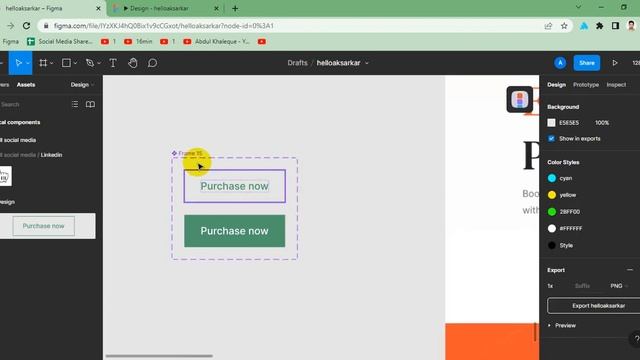 How to do hover effect or hover animation in figma | figma tutorial video | Easy tutorial смотреть онлайн