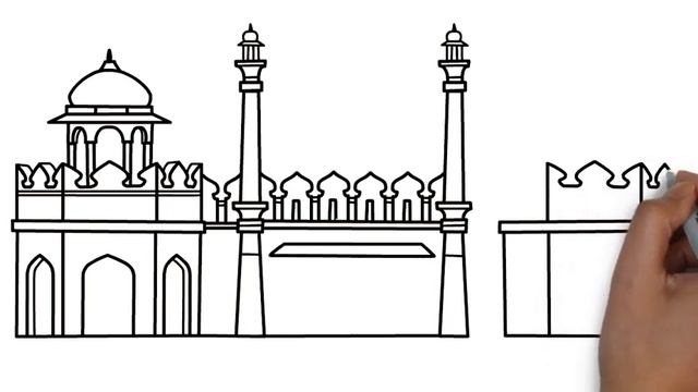Learn Sketching - The Red Fort смотреть онлайн