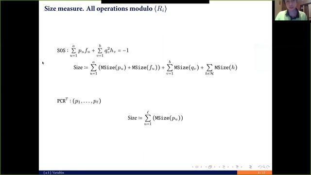 Session 1B - (Semi)Algebraic Proofs over {±1} Variables смотреть онлайн