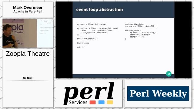 Day 3: Zoopla Theatre: Mark Overmeer - Apache in Pure Perl смотреть онлайн