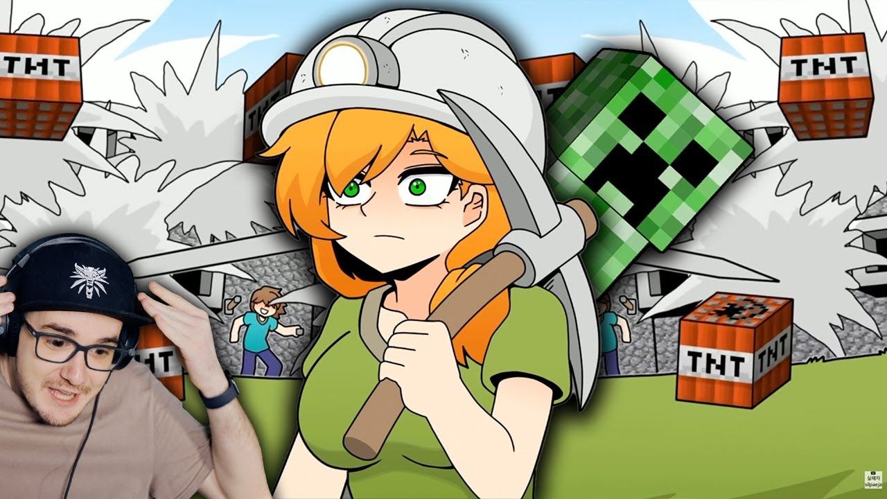 МАЙНКРАФТ стал АНИМЕ ► MineCraft Anime ( silpaeja ) | Реакция смотреть онлайн