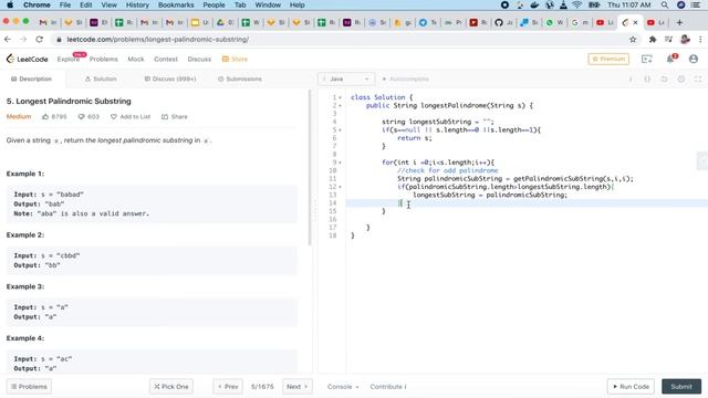 Longest Palindromic Substring(LeetCode) | Java Programming Tutorial | Interview Questions | R4Tech смотреть онлайн
