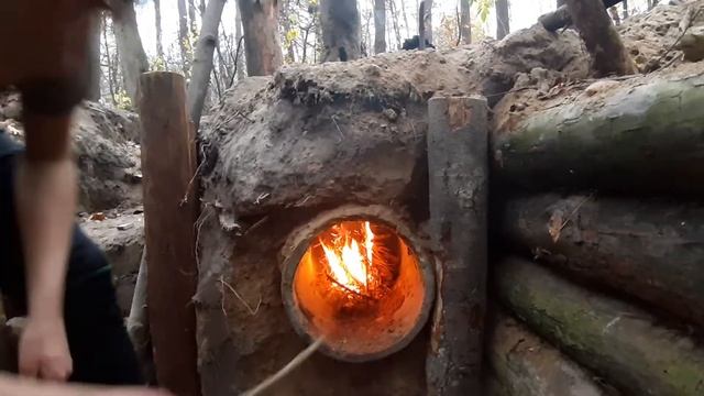 Печка в землянке своими руками. смотреть онлайн