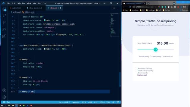 Interactive Pricing Component with HTML, CSS & JS | Frontend Mentor Challenge | Day 5 смотреть онлайн