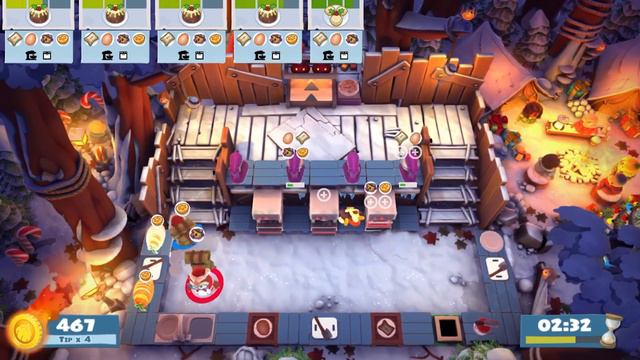 2P Overcooked 2 DLC Winter Wonderland 3 смотреть онлайн
