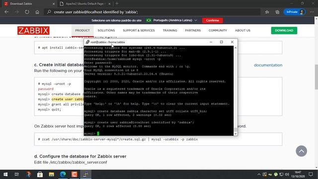 Instalando Zabbix no Ubuntu Server смотреть онлайн