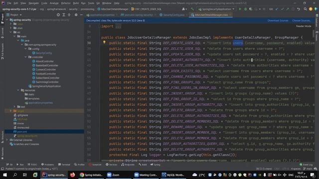Spring security with database смотреть онлайн