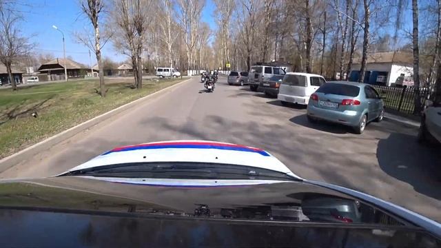 Шушенское "9 мая"с машины. смотреть онлайн