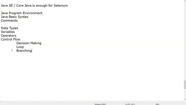 What are the minimum Java concepts required for Selenium? смотреть онлайн
